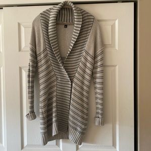 Banana Republic Double Breasted 100% Cotton Long Sweater Cardigan